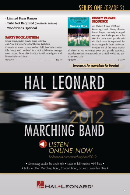 Order TOday! - Hal Leonard