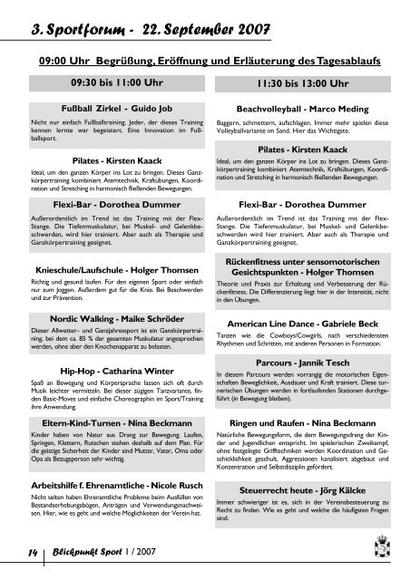 Ausgabe 1/2007 - Kreissportverband Herzogtum Lauenburg