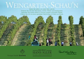 Einladung (PDF). - Weingut Hans Igler