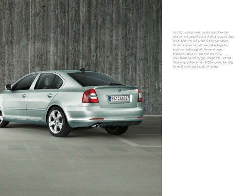 ŠKODA Octavia – Tillbehör - Skoda