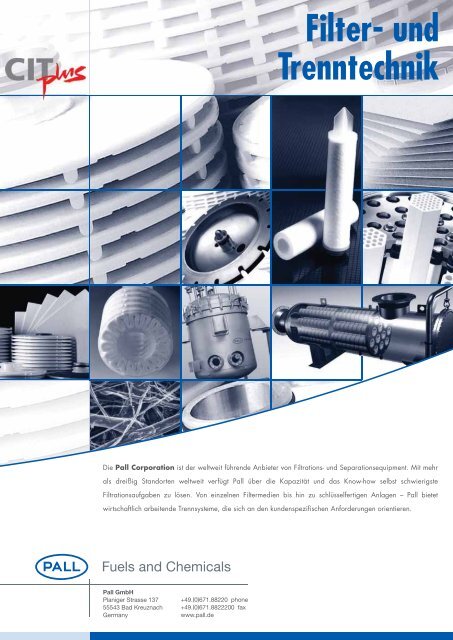 Filter- und Trenntechnik - Filtra Guide