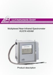 LLA Instruments GmbH Multiplexed Near-Infrared-Spectrometer ...