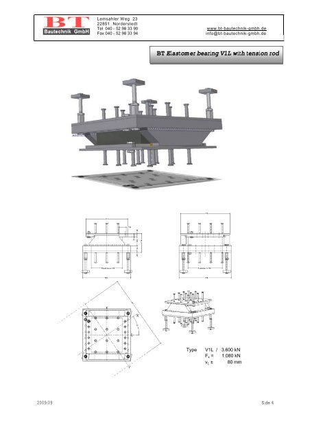 Bridge bearings - BT Bautechnik GmbH