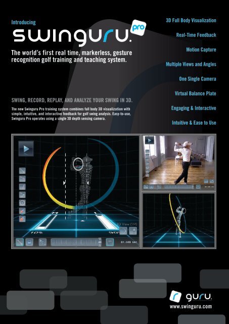 Swinguru Pro - Product sheet - guru training systems | golf swing ...