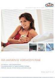 ISO-UNTERPUTZ VORSATZSYSTEME - Valetta Sonnenschutz