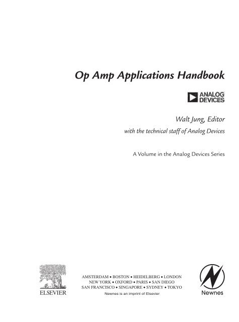 Op Amp Applications Handbook Walt Jung, Editor