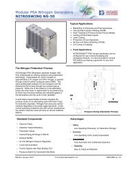 Modular PSA Nitrogen Generators NITROSWING NS ... - Generon IGS