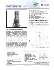 Nitrogen PSA Generators NITROSWING® NS-1000 - Generon IGS