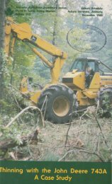 Thinning with the John Deere 743A - Auburn University Repository