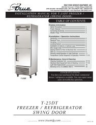 t-23dt freezer / refrigerator swing door - True Manufacturing