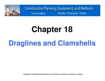 Chapter 18 Draglines and Clamshells (pdf) - HDRE, Inc