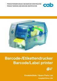 Barcode/Label printer Barcode-/Etikettendrucker - Thermopatch