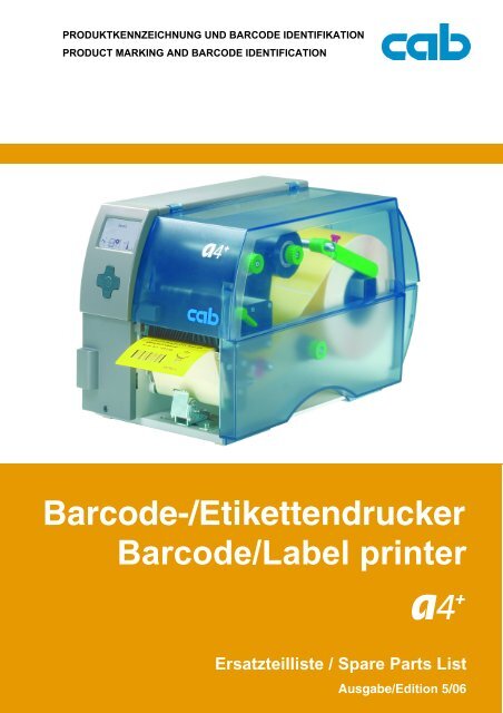 Barcode/Label printer Barcode-/Etikettendrucker - Thermopatch