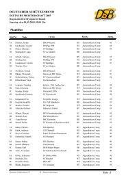 Startliste - Bogenschützen Feucht e.V.