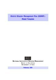 District Disaster Management Plan - NIDM