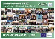 EUREGIO-Geschäftsbericht 2011-2012 - Euregio Bayerischer Wald