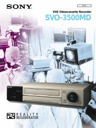 VHS Videocassette Recorder SVO-3500MD