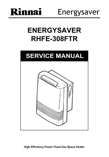 Energysaver RHFE-308FTR - Rinnai UK