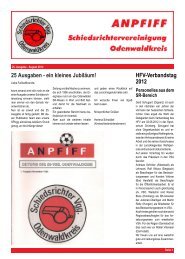 25 Ausgaben - ein kleines Jubil¨aum! - Heimspiel-Zeitung