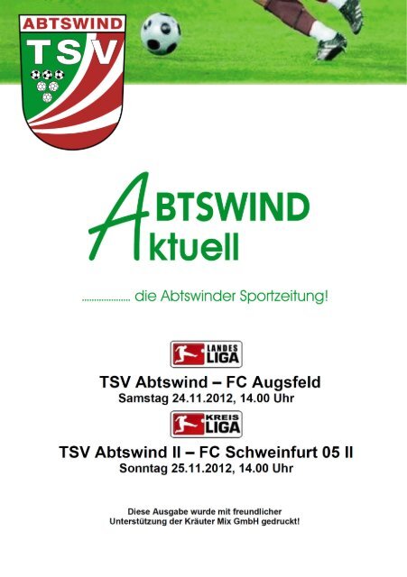 SB – Waschstraße Reiner Degelmann ... - TSV Abtswind