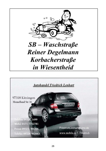 SB – Waschstraße Reiner Degelmann ... - TSV Abtswind