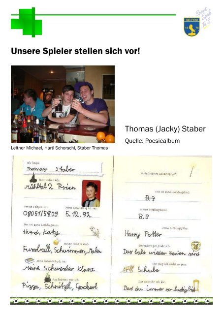 Seien Sie willkommen im Priener Sportpark! - TuS Prien