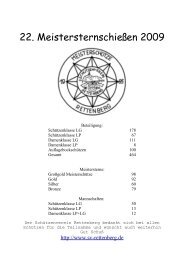 22. Meistersternschießen 2009 - SV Rettenberg eV