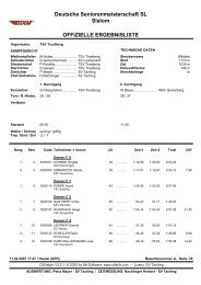 Deutsche Seniorenmeisterschaft SL Slalom ... - Bezirk Mittlere Alb