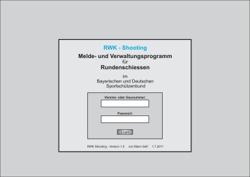 RWK - Shooting Melde- und Verwaltungsprogramm Rundenschiessen