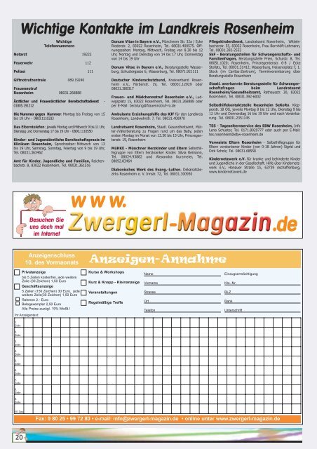 de w w w - Zwergerl-Magazin