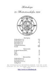 Rettenberger 23. Meistersternschießen 2010