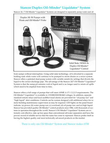 Stancor Duplex Oil-Minder® Liquidator® System - Categories on ...