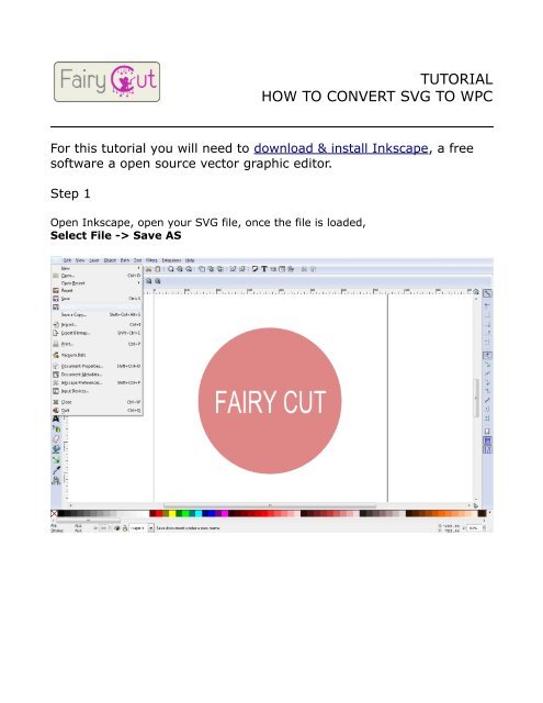 Tutorial How To Convert Svg To Wpc Fairy Cut