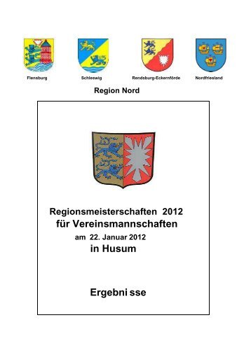 Region Nord Regionsmeisterschaften 2012 für ... - SHKV