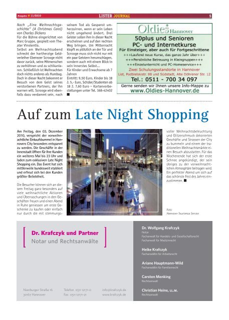 Lister Journal 11 2010 - Oldies Hannover