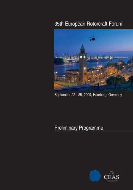 35th European Rotorcraft Forum Preliminary Programme