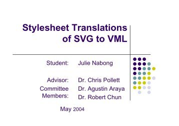 Stylesheet Translations of SVG to VML