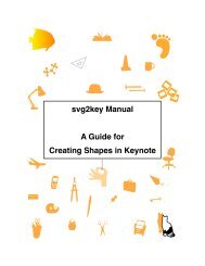 svg2key Manual A Guide for Creating Shapes in Keynote