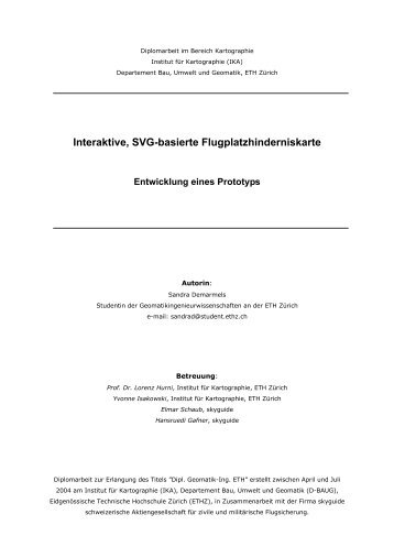 Interaktive, SVG-basierte Flugplatzhinderniskarte - Institute of ...