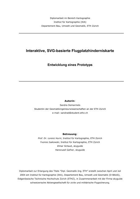 Interaktive, SVG-basierte Flugplatzhinderniskarte - Institute of ...