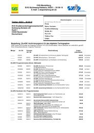 FAX-Bestellung SVG Schleswig-Holstein: 04321 – 30 09 15 E-mail ...