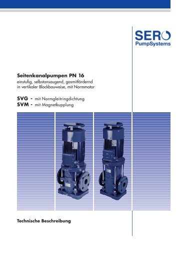 Seitenkanalpumpen PN 16 - SERO PumpSystems GmbH