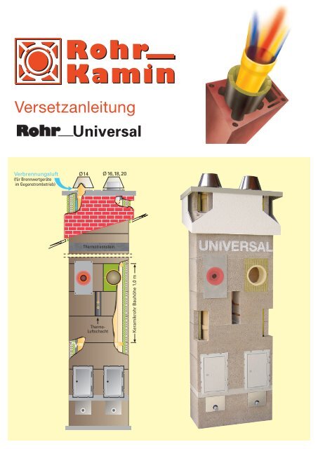 Versetzanleitung für UNIVERSAL - Kamin- und Betonwerk Rohr
