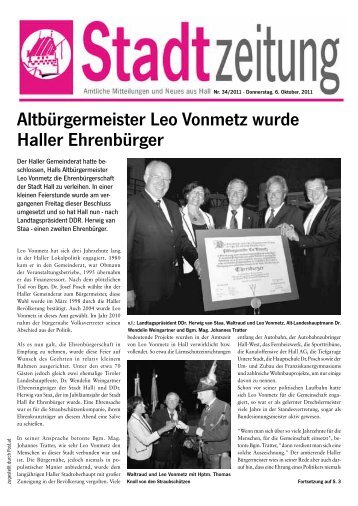 Stadtzeitung - in Hall in Tirol