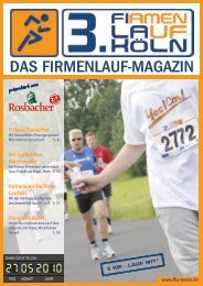 DAS FIRMENLAUF-MAGAZIN - 5. Firmenlauf Köln