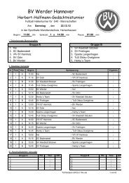 Turnierplan 2012-2 10x - BV Werder