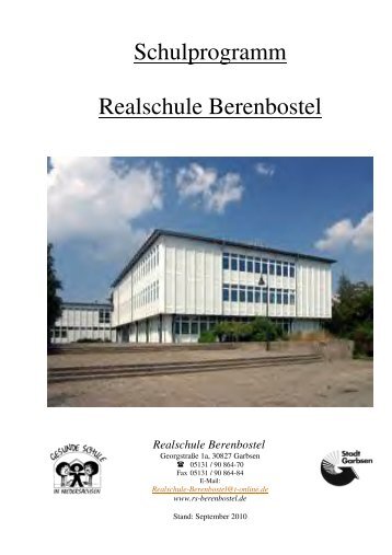 RSB Schulprogramm September 2010 - Realschule Berenbostel