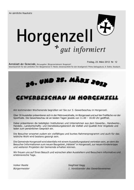 Gewerbeschau in Horgenzell