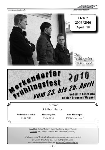 Heft 7 2009/2010 April `10 - SV 1950 Merkendorf eV