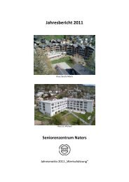 Download Jahresbericht 2011 - Seniorenzentrum Naters